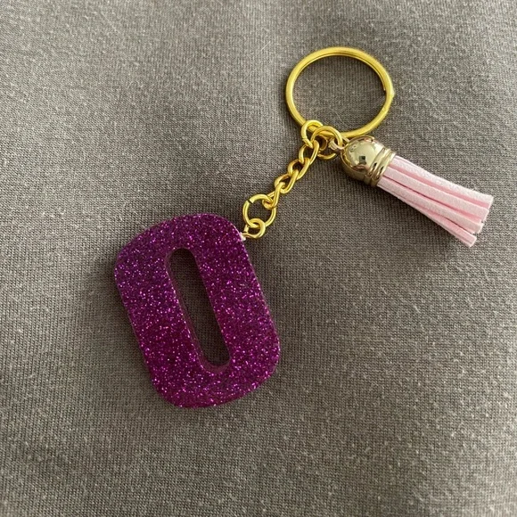 Handmade Number "0” (Zero) Keychain - Picture 1 of 6
